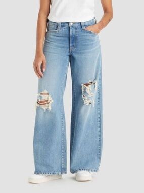 Levi's Women's Mid-Rise 94's Baggy Wide Leg Jeans -Not In The Mood